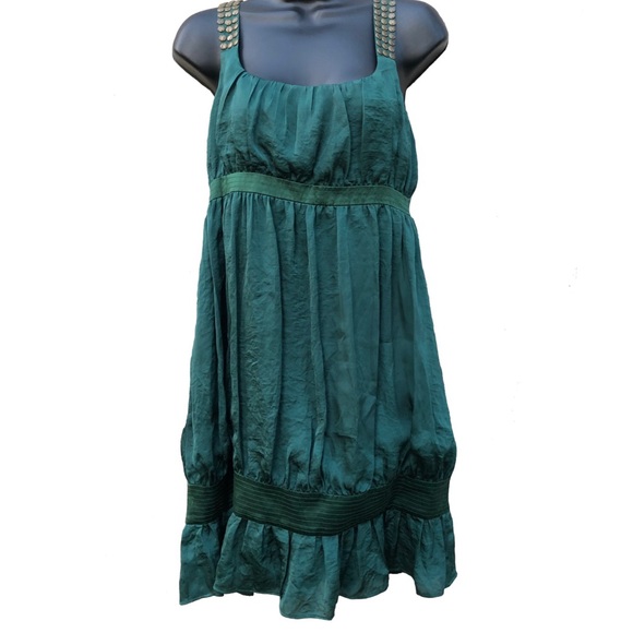 Gianni Bini Dresses & Skirts - Gianna Bini | Forest Green silk dress | Size 4